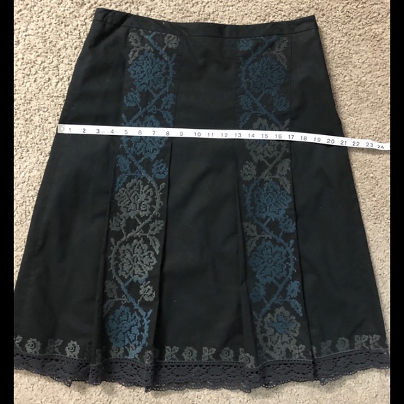 Ann Taylor LOFT Embroidered Lace Skirt 8 🌹New with Tags Workwear party casual - Picture 7 of 11